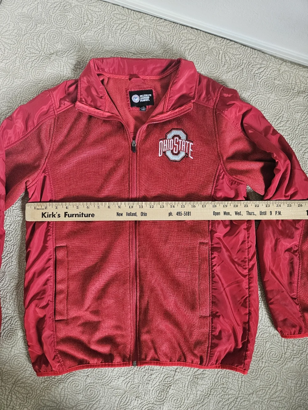 Red Buckeye Zip Up Jacket Men's Large - Picture 3 of 8